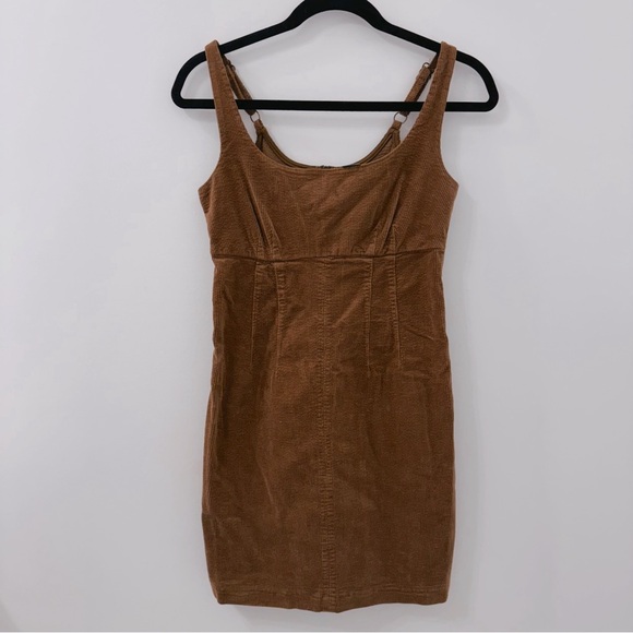 NWT Brown Corduroy fitted Wild Fable dress size XS - Picture 3 of 10